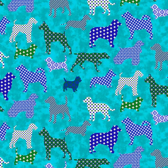 Fabric Editions Puppy Pals Cotton Fabric